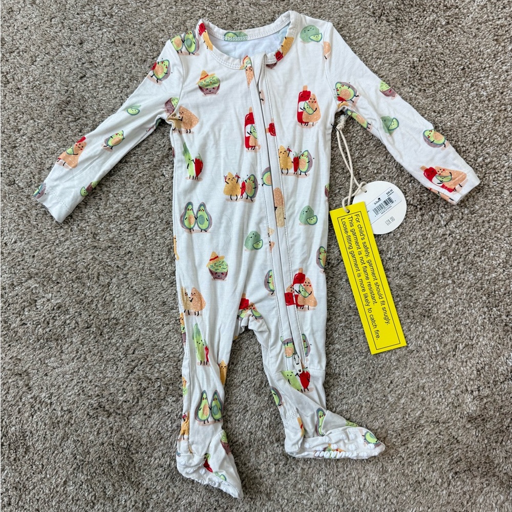 Tullabee newborn bamboo sleeper onesie